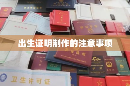 英山出生证明制作的注意事项
